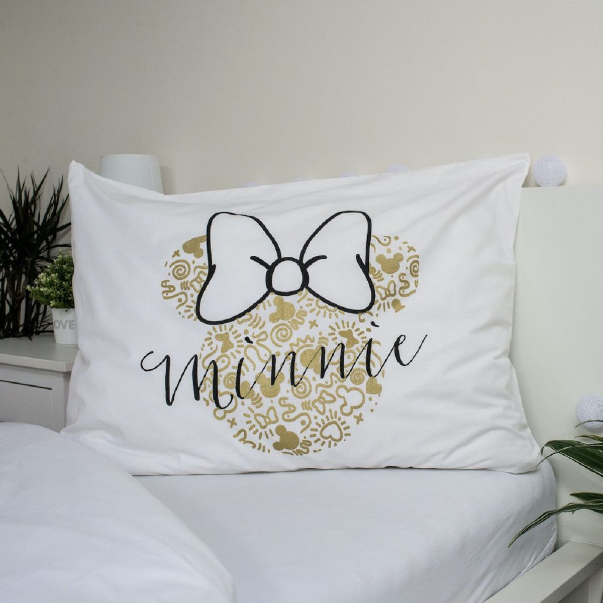 Disney Minnie Mouse Design Kuschelige Bettwäsche Baumwolle, 140x200 cm & 70x90 cm