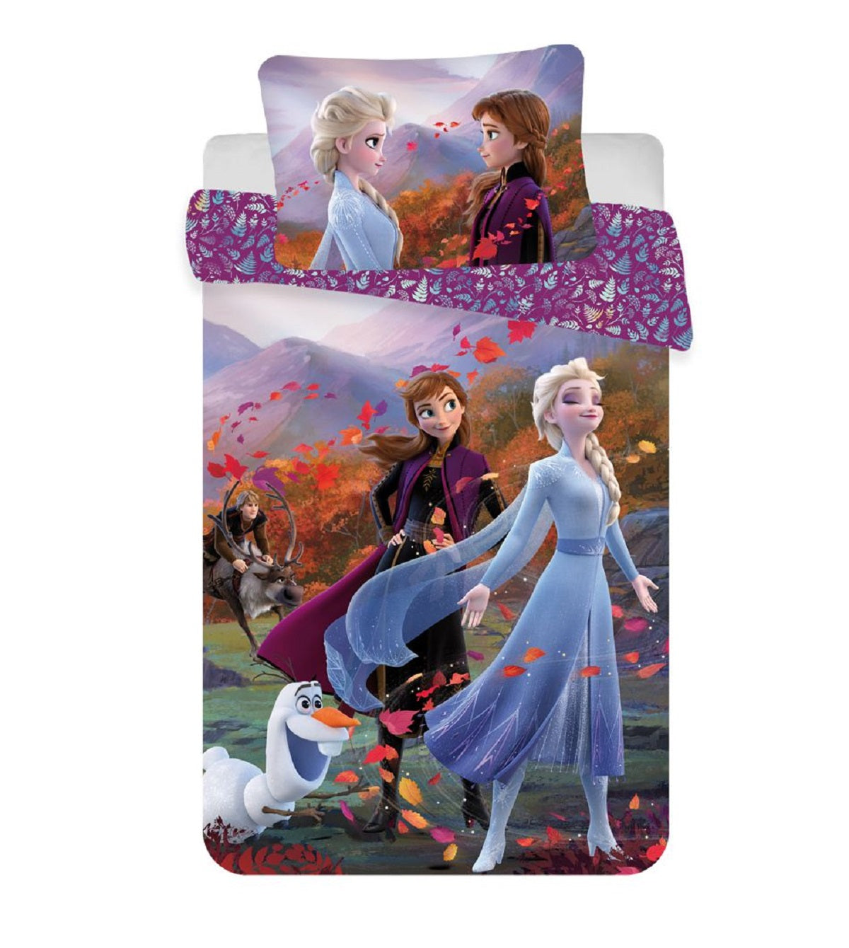 Disney Frozen Design Kuschelige Bettwäsche Baumwolle, 135x100 cm & 40x60 cm