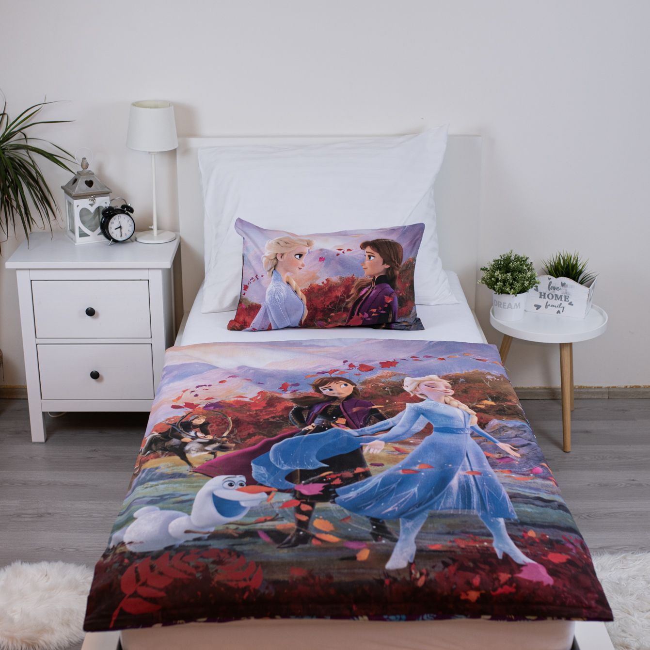 Disney Frozen Design Kuschelige Bettwäsche Baumwolle, 135x100 cm & 40x60 cm