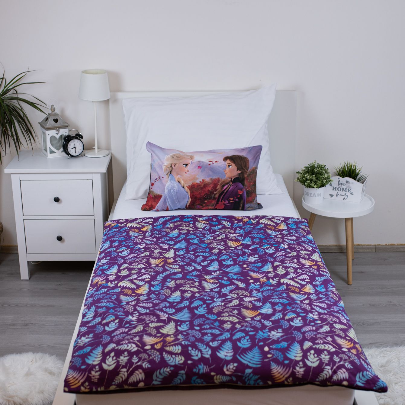 Disney Frozen Design Kuschelige Bettwäsche Baumwolle, 135x100 cm & 40x60 cm