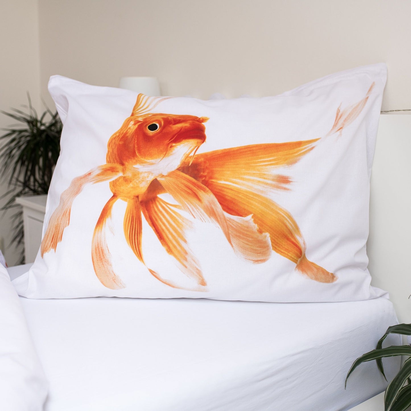Golden Fish Kuschelige Bettwäsche Baumwolle, 140x200 cm & 70x90 cm