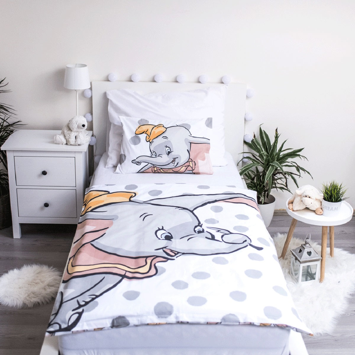 Disney Dumbo Bettwäsche – Bettbezug 100x135 cm & Kissenbezug 40x60 cm