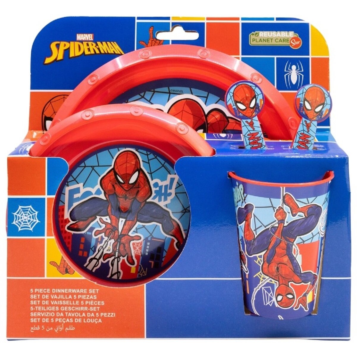 Spiderman 5-teiliges Kindergeschirr Essensset für Kinder