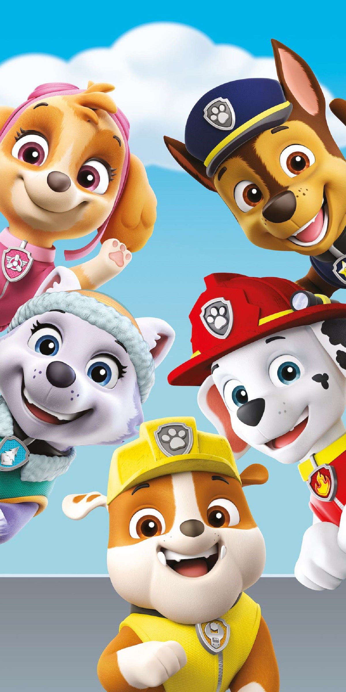 Paw Patrol Baumwolle Strandtuch Frottee Badetuch mit Premium Druck, 70x140 cm