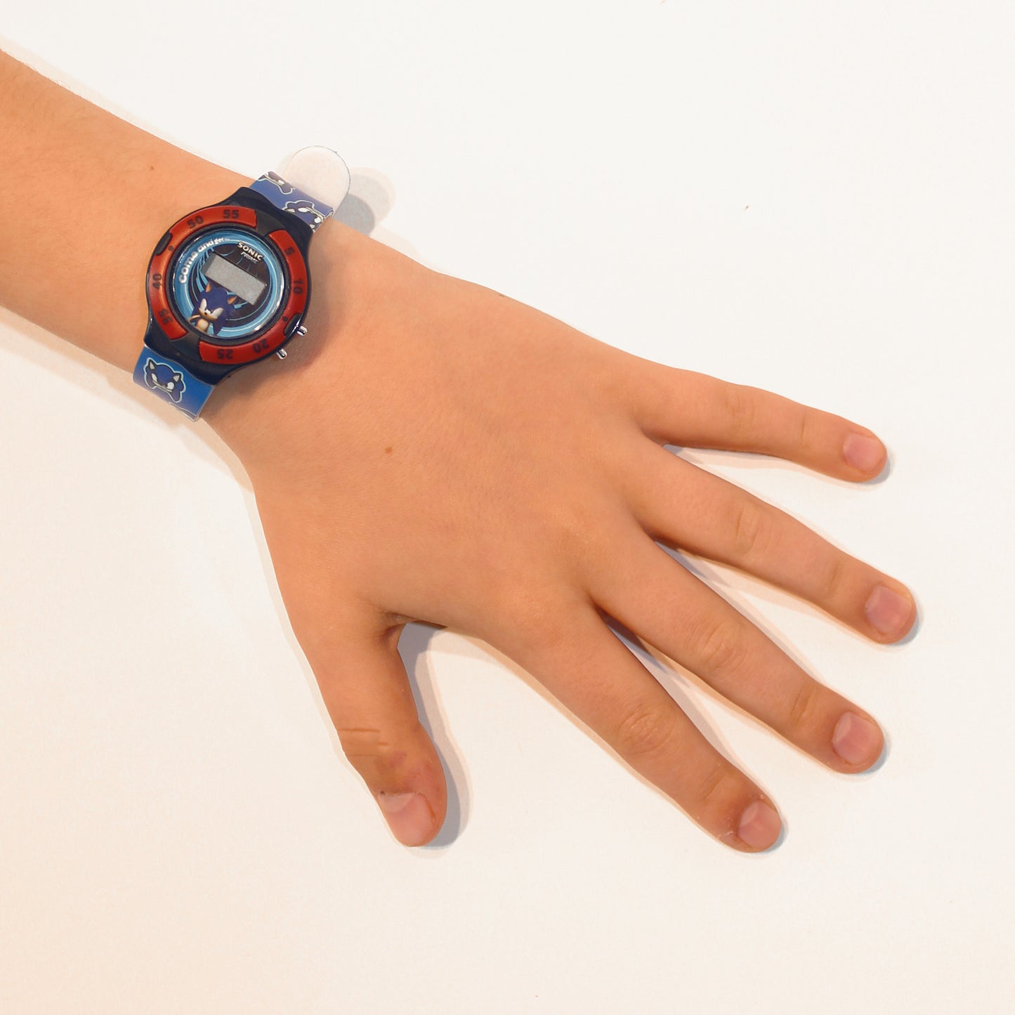 Sonic Kids Time! Digitale Kinderuhr mit Sonic-Motiv & PVC-Armband