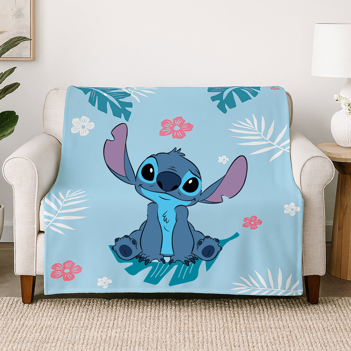 Lilo & Stitch Decke Weiche Fleecedecke 100x150 cm für Kinder & Erwachsene