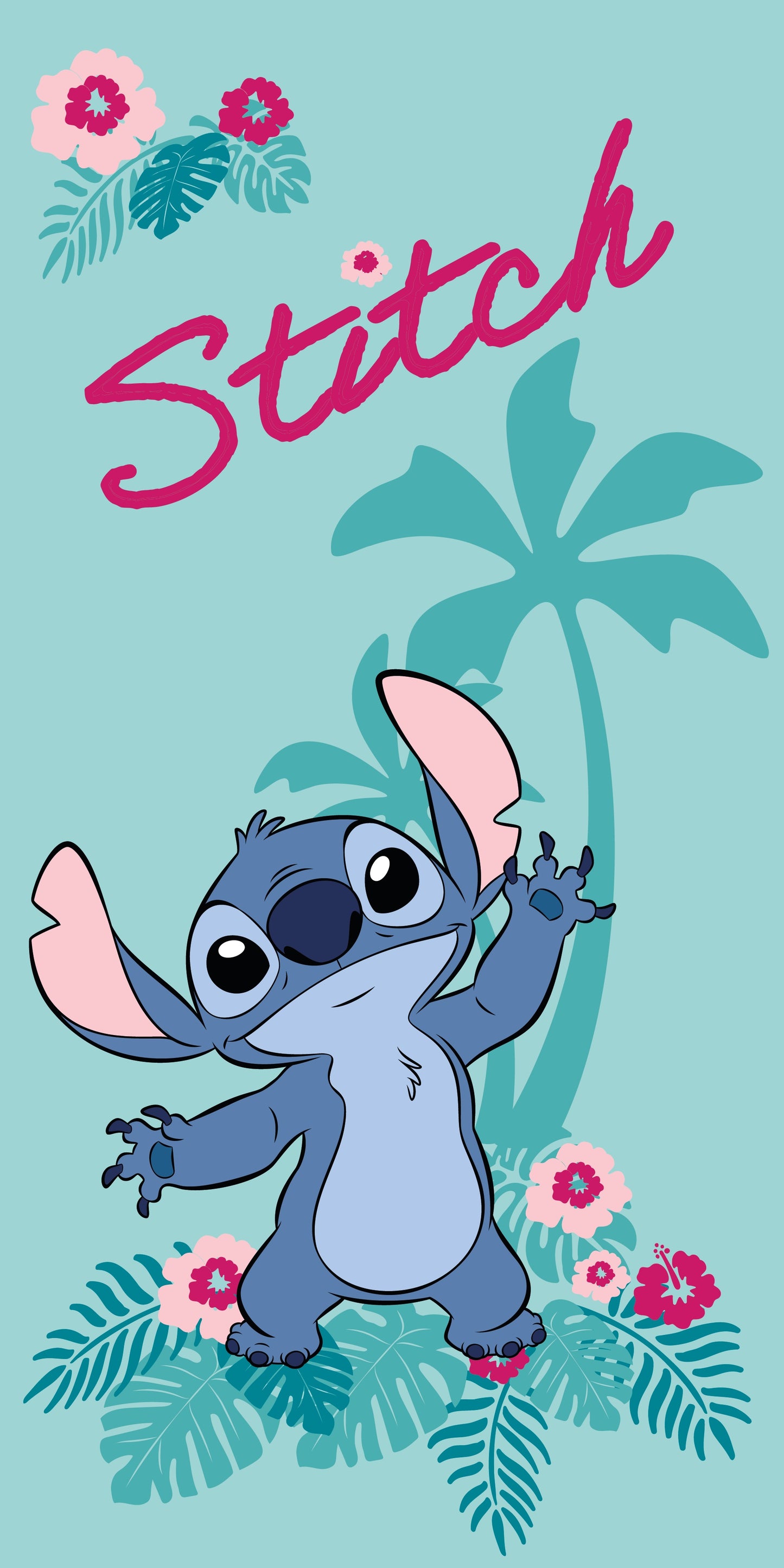 Disney Lilo & Stitch Strandhandtuch – Weiches Polyester-Badetuch 140x70 cm für Kinder