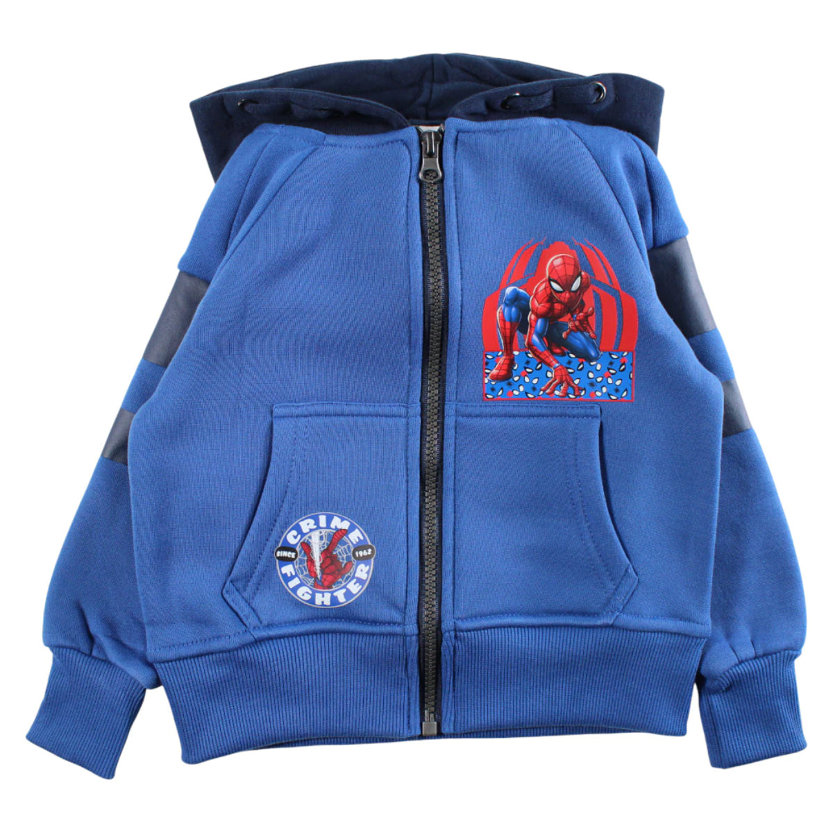 Spiderman Kapuzenjacke für Jungen – Hoodie mit Reißverschluss, 100 % Polyester