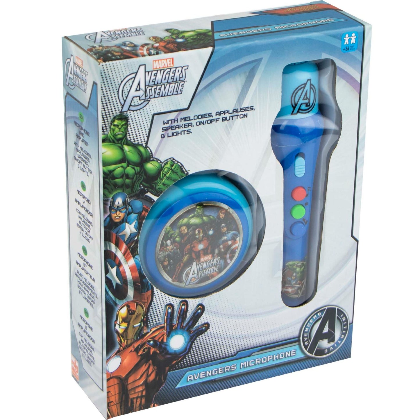 Marvel Avengers Mikrofon mit Verstärker Karaoke und Performance Set für Kinder
