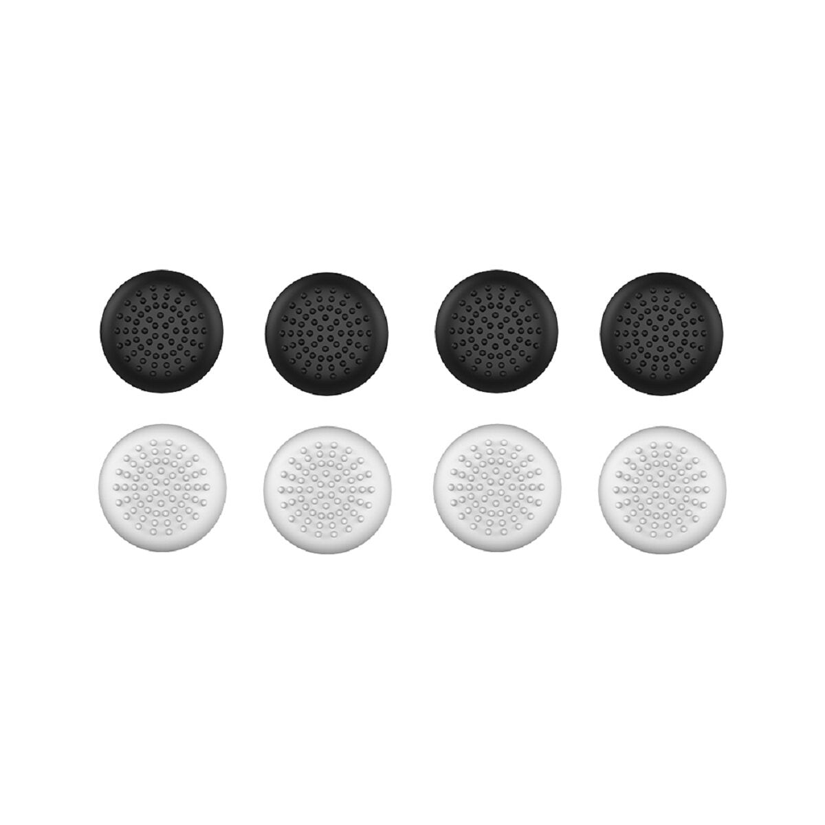 Qware Thumb Grips kompatibel mit PS5 Controller – 8 Stück in Schwarz und Weiß