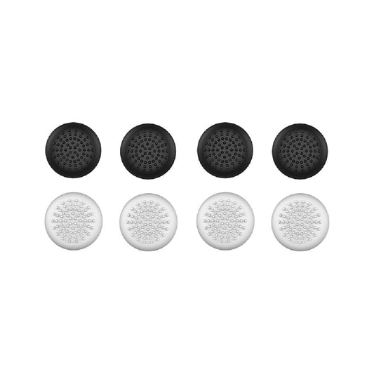 Qware Thumb Grips kompatibel mit PS5 Controller – 8 Stück in Schwarz und Weiß