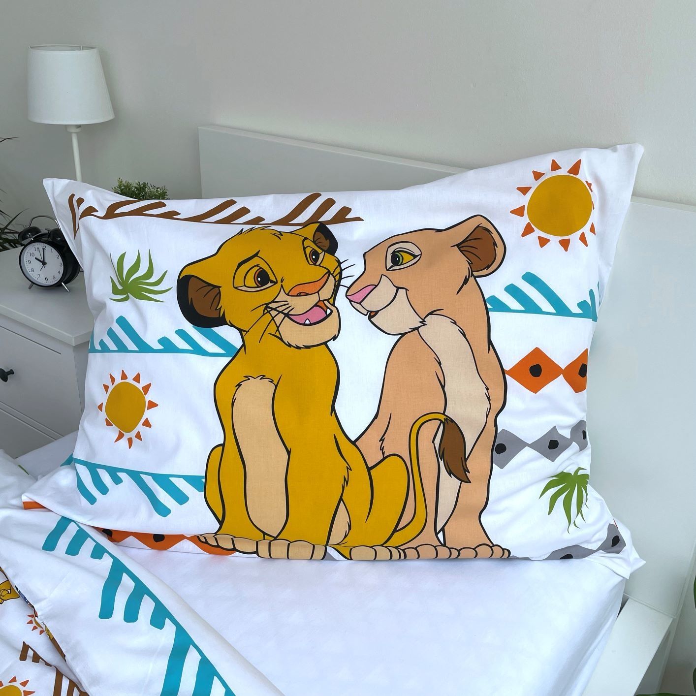 Lion King Design Kuschelige Bettwäsche Baumwolle, 140x200 cm & 70x90 cm