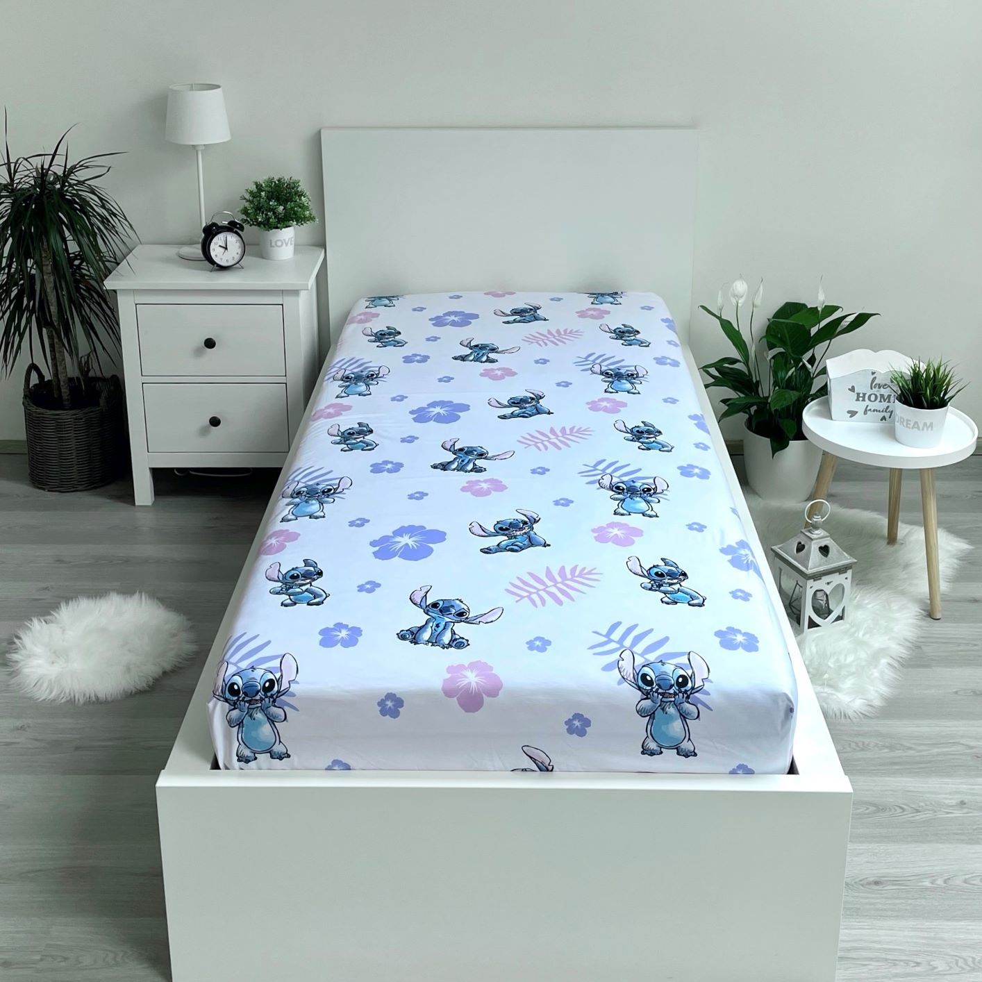 Lilo & Stitch Kuschelige Bettwäsche Polyester, 90x200 + 25 cm