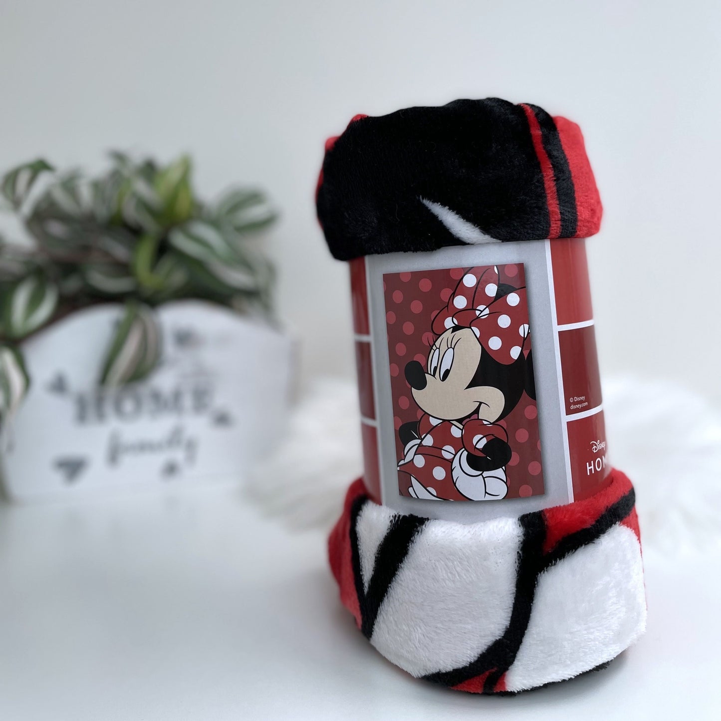 Disney Minnie Mouse Mikroflanelldecke 100x150 cm Kuscheldecke aus 100 % Polyester, Weich & Warm