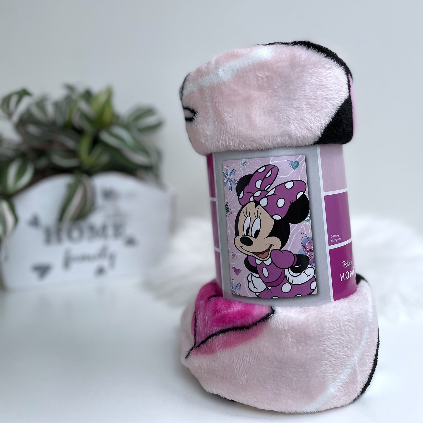 Disney Minnie Mouse Mikroflanelldecke 100x150 cm Kuscheldecke aus 100 % Polyester, Weich & Warm