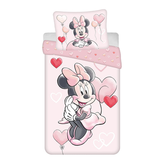 Disney Minnie Mouse Design Kuschelige Bettwäsche Baumwolle, 140x200 cm & 70x90 cm