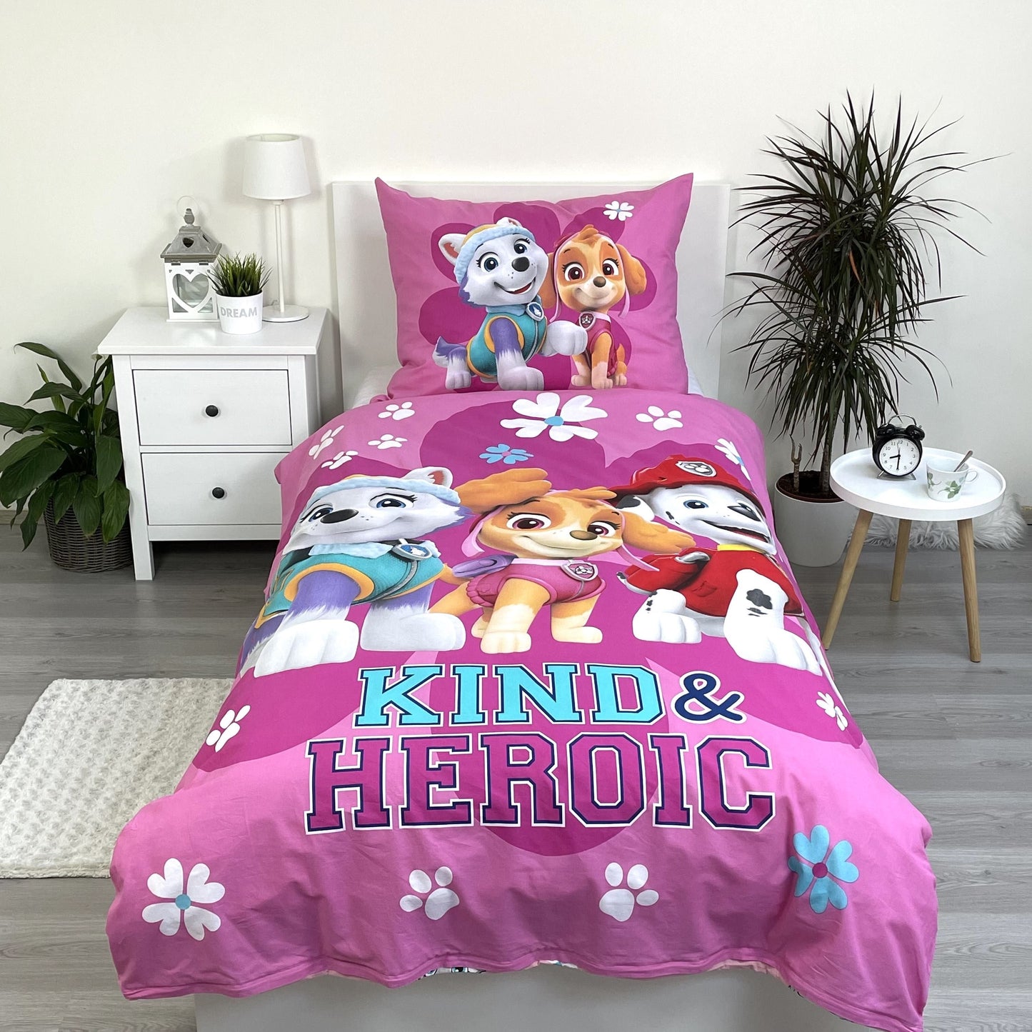 Paw Patrol Design Kuschelige Bettwäsche Baumwolle, 140x200 cm & 70x90 cm
