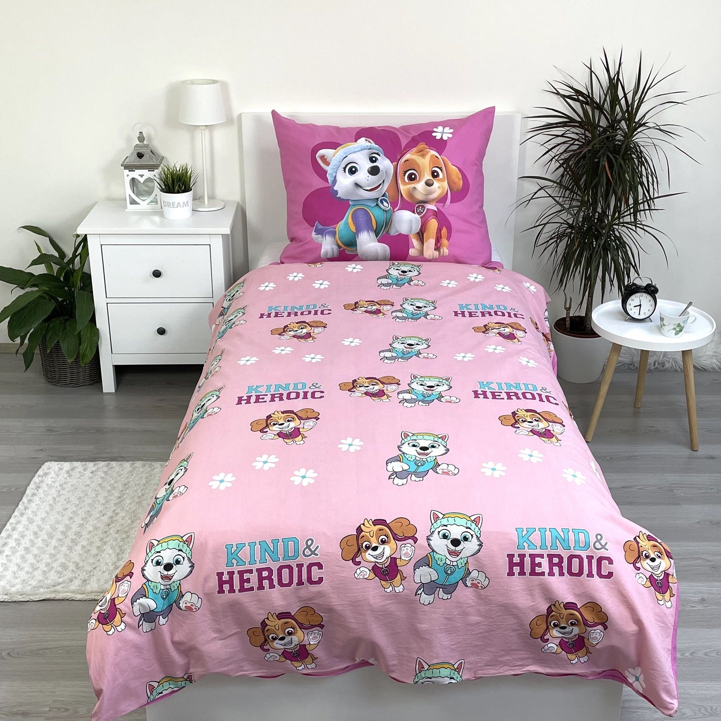Paw Patrol Design Kuschelige Bettwäsche Baumwolle, 140x200 cm & 70x90 cm
