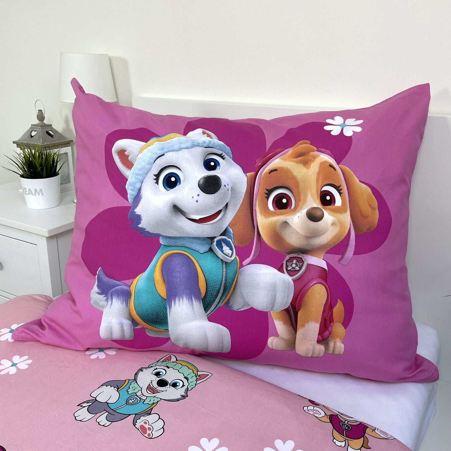 Paw Patrol Design Kuschelige Bettwäsche Baumwolle, 140x200 cm & 70x90 cm