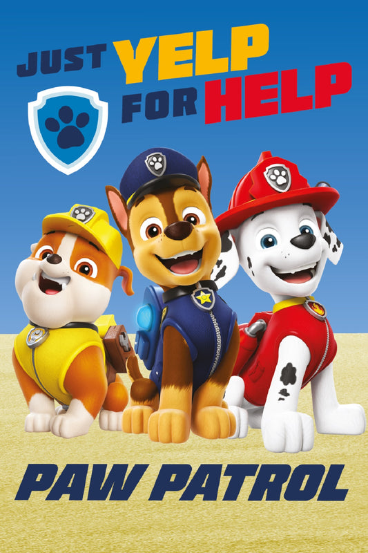 Paw Patrol Fleece-Decke 100x150 cm Kuscheldecke aus 100 % Polyester, Weich & Warm
