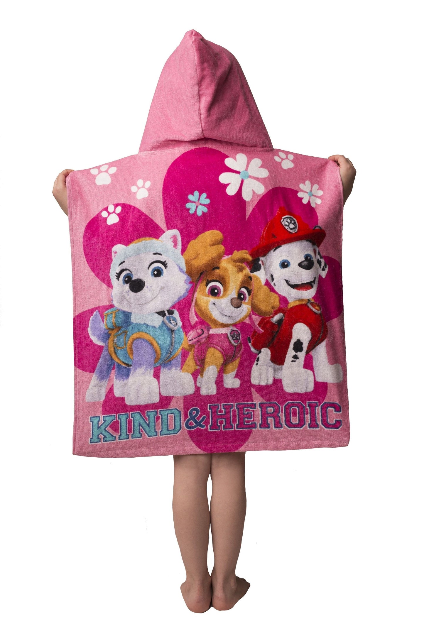 Paw Patrol Badeponcho für Kinder Hochwertiger Frottee aus 100 % Baumwolle