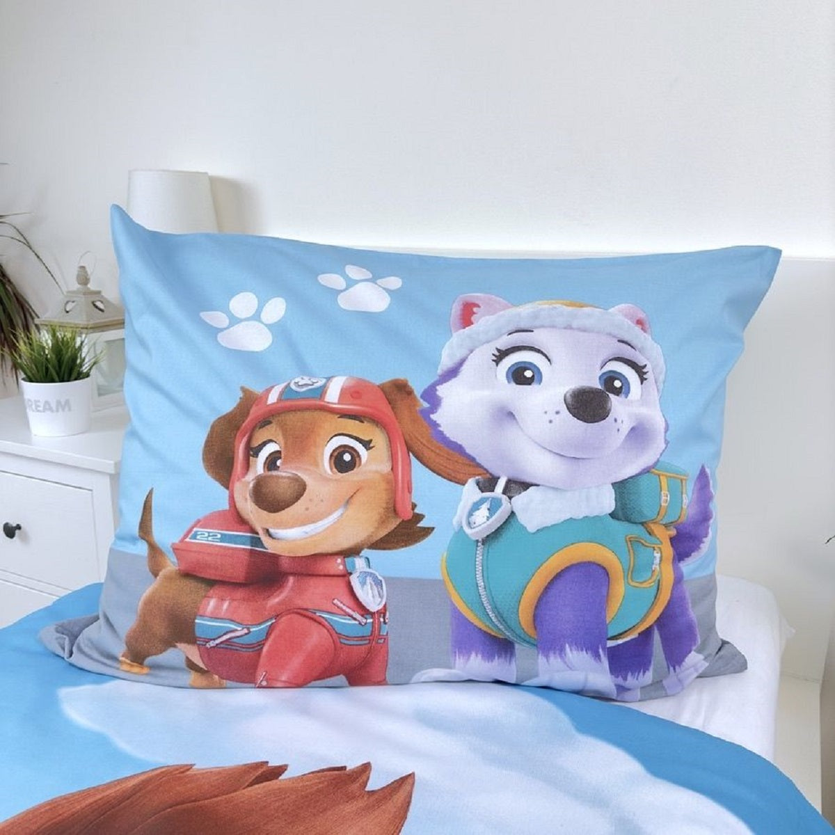 Paw Patrol Design Kuschelige Bettwäsche Baumwolle, 140x200 cm & 70x90 cm