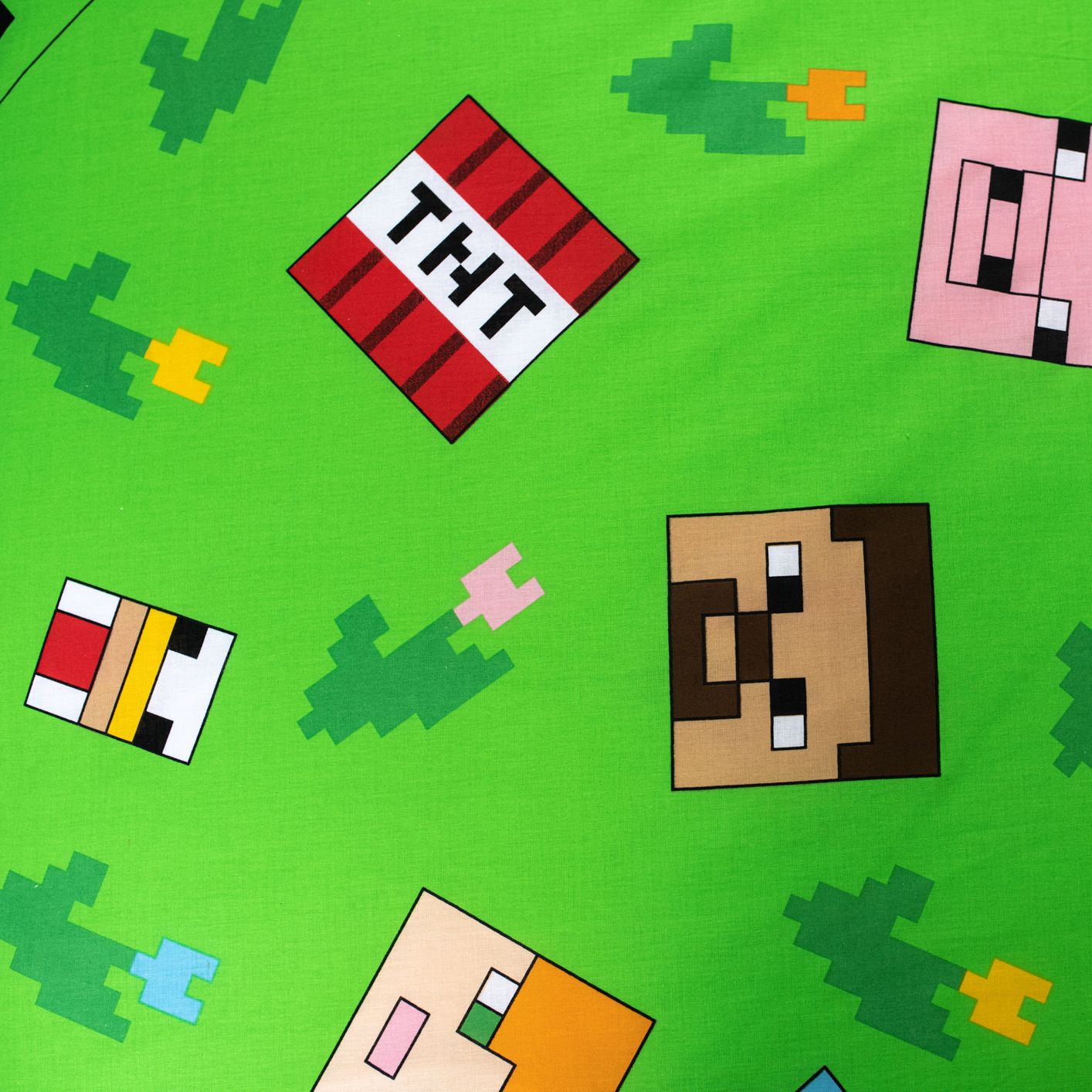 Minecraft Design Kuschelige Bettwäsche Baumwolle, 140x200 cm & 70x90 cm