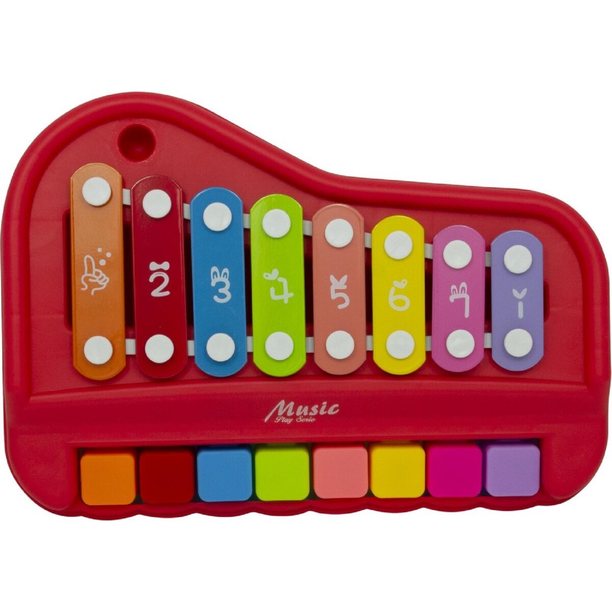 JollyToddler Xylophon Rot – Musikspielzeug für Babys & Kinder