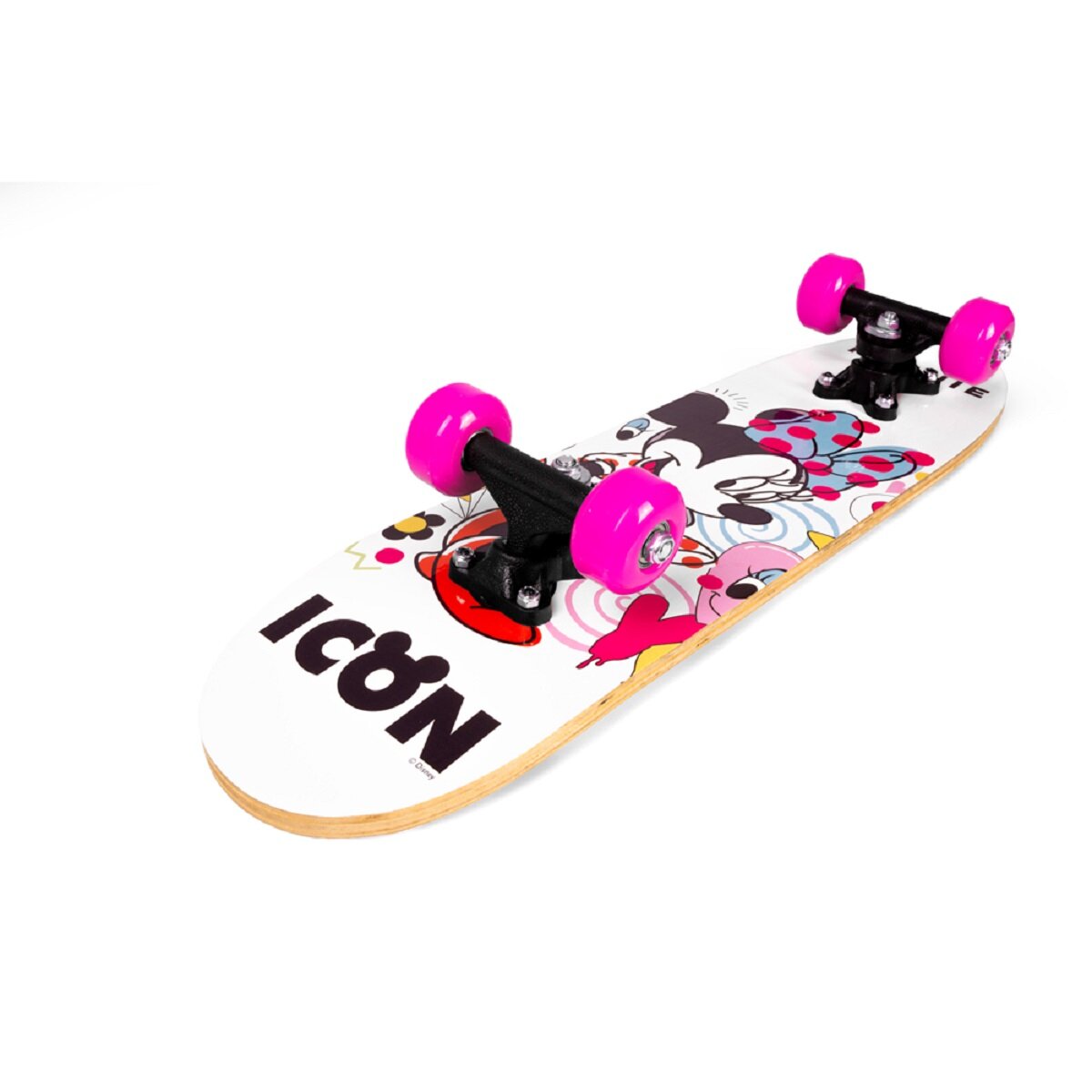 Disney Minnie Mouse 24 Zoll – Robustes Kinder Skateboard mit PVC-Rädern und PP Trucks
