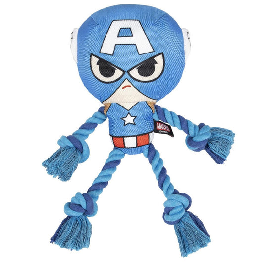 Captain America Hundespielzeug – Zahnpflege & Spielspaß in einem