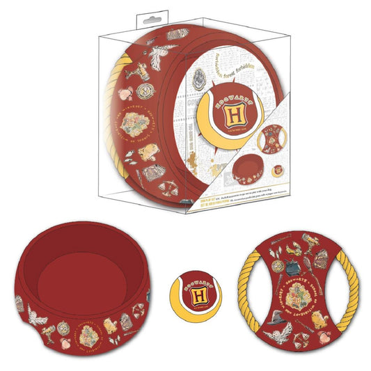 Harry Potter Hunde-Willkommensset – 3-teilig mit Napf, Spielzeug und Ball