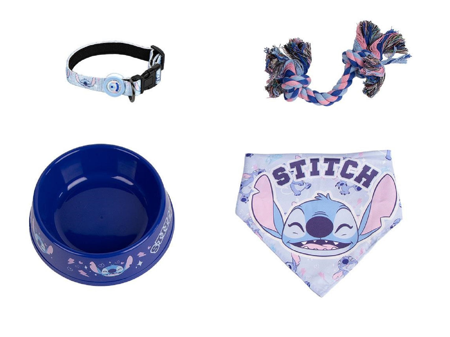 Lilo & Stitch Hunde-Willkommensset – 4-teilig mit Napf, Halsband & Zubehör