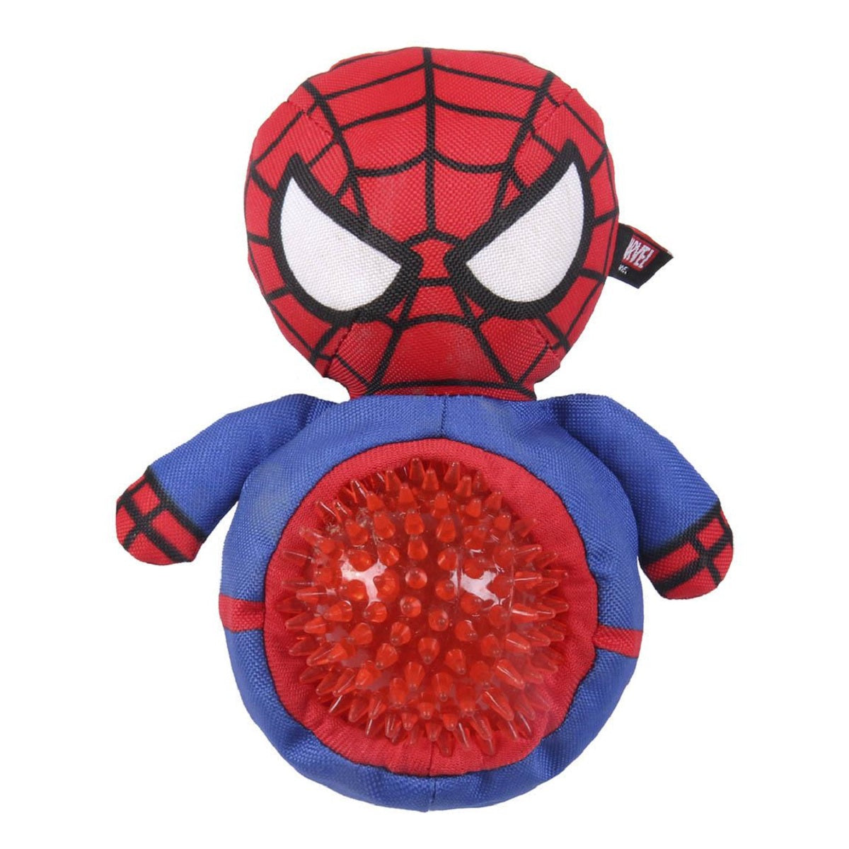Spiderman Hundespielzeug – Weiches Kuscheltier mit integriertem Ball