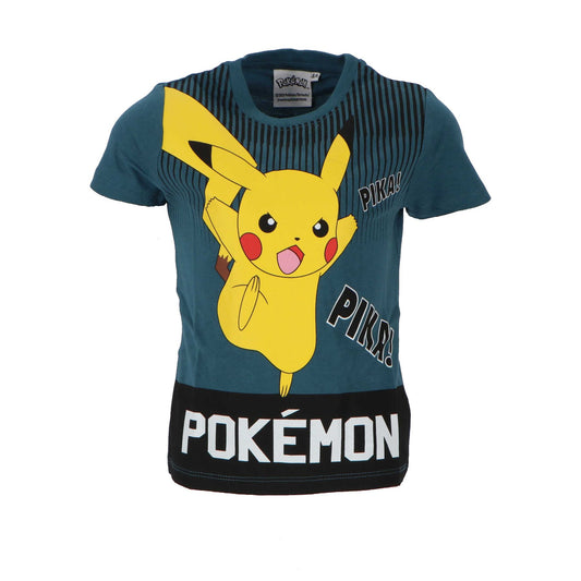 Pokémon T-Shirt kurzarm aus Baumwolle für Kinder