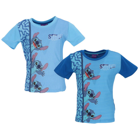 Lilo & Stitch kurzärmeliges Kinder T-Shirt aus weicher Baumwolle