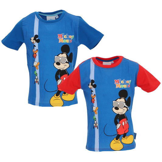 Disney Mickey Mouse Kinder T-Shirt mit Aufdruck aus Baumwolle kurzarm