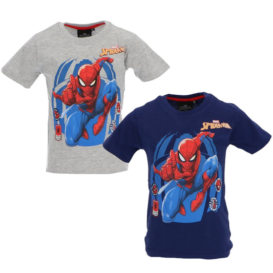 Spiderman T-Shirt für Kinder mit Print aus Baumwolle kurzarm