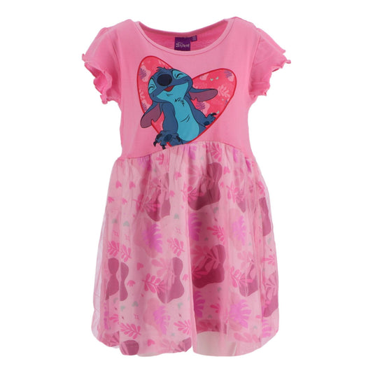 Lilo & Stitch Kinderkleid Pink Mädchen Kleid