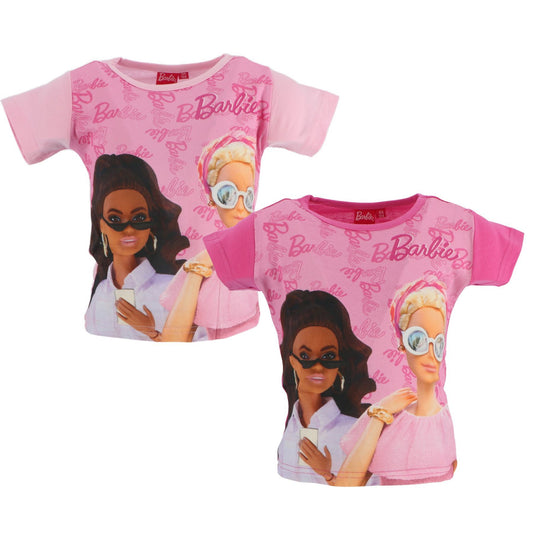 Barbie T-Shirt für Kinder mit Print Kurzarm-Shirt für Mädchen