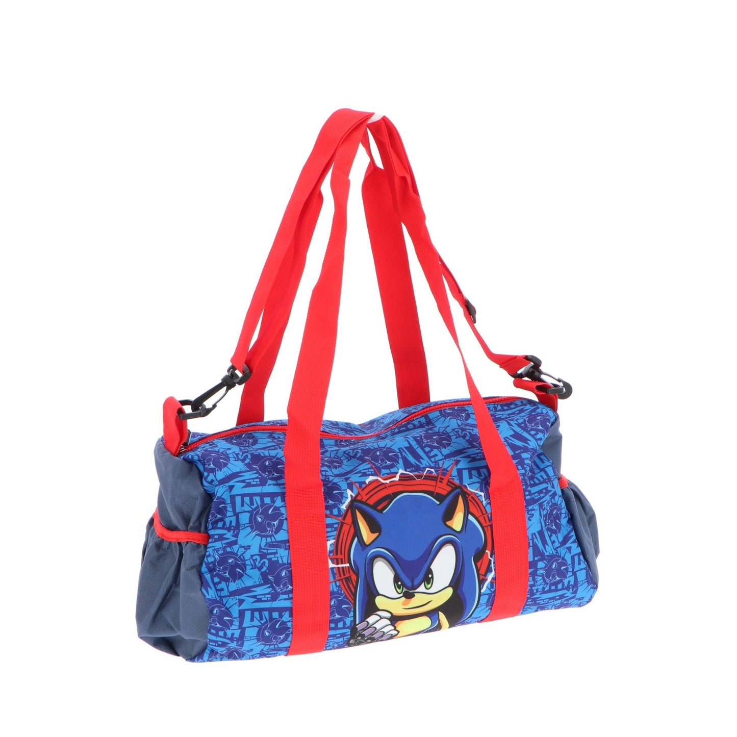 Sonic Sporttasche für Kinder – Reisetasche 22x38x18 cm mit Tragegurt
