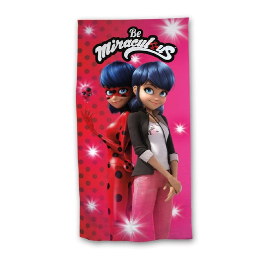 Miraculous Ladybug Badehandtuch – Strandtuch 70x140 cm aus weichem Polyester