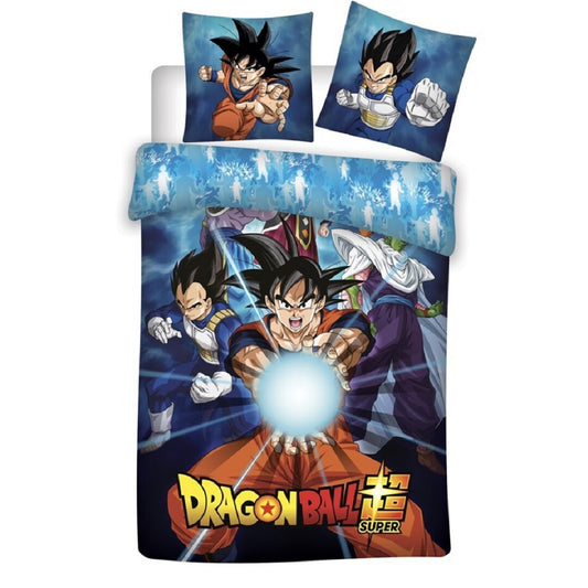 Dragon Ball Bettwäsche-Set – 1x Deckenbezug 140x200 & 1x Kissenbezug 60x70 cm für Kinder