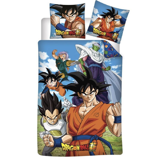 Dragon Ball Bettwäsche-Set – 1x Deckenbezug 140x200 & 1x Kissenbezug 65x66 cm für Kinder