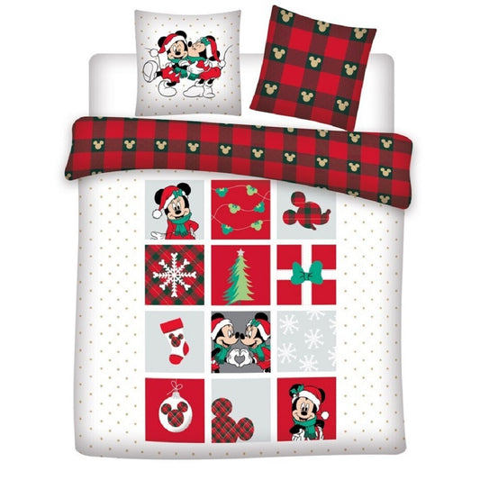 Disney Minnie Mouse Doppelbettwäsche Set – 1x Deckenbezug 240x220 cm & 2x Kissenbezüge 65x65 cm