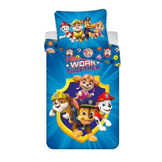 Paw Patrol Bettwäsche-Set – 1x Deckenbezug 140x200 & 1x Kissenbezug 65x65 cm für Kinder