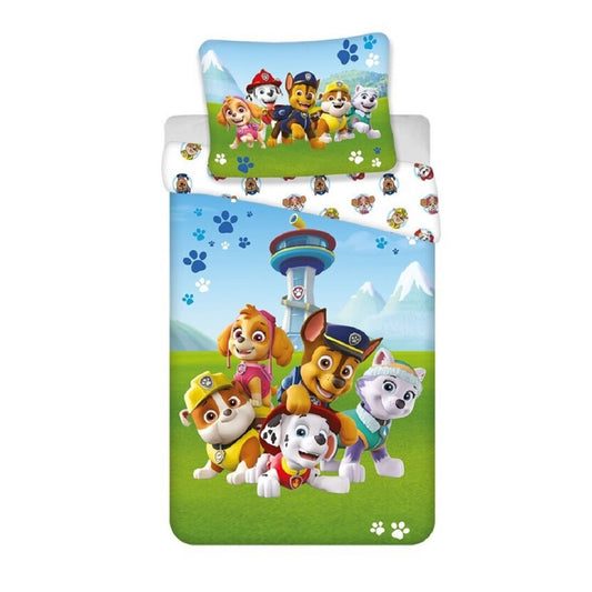 Paw Patrol Bettwäsche-Set – 1x Deckenbezug 140x200 & 1x Kissenbezug 65x65 cm für Kinder