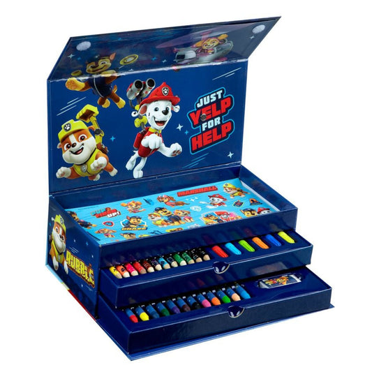 Paw Patrol Malkasten mit Schublade Kreativset für junge Künstler