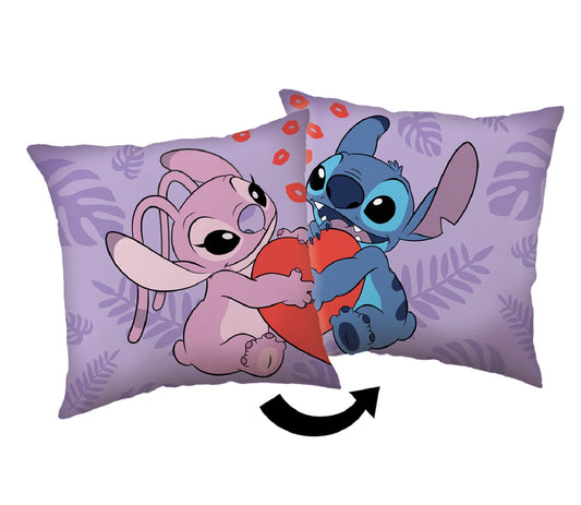 Lilo & Stitch Dekokissen mit Füllung (1 stk.) – doppelseitiger Druck, 40x40 cm