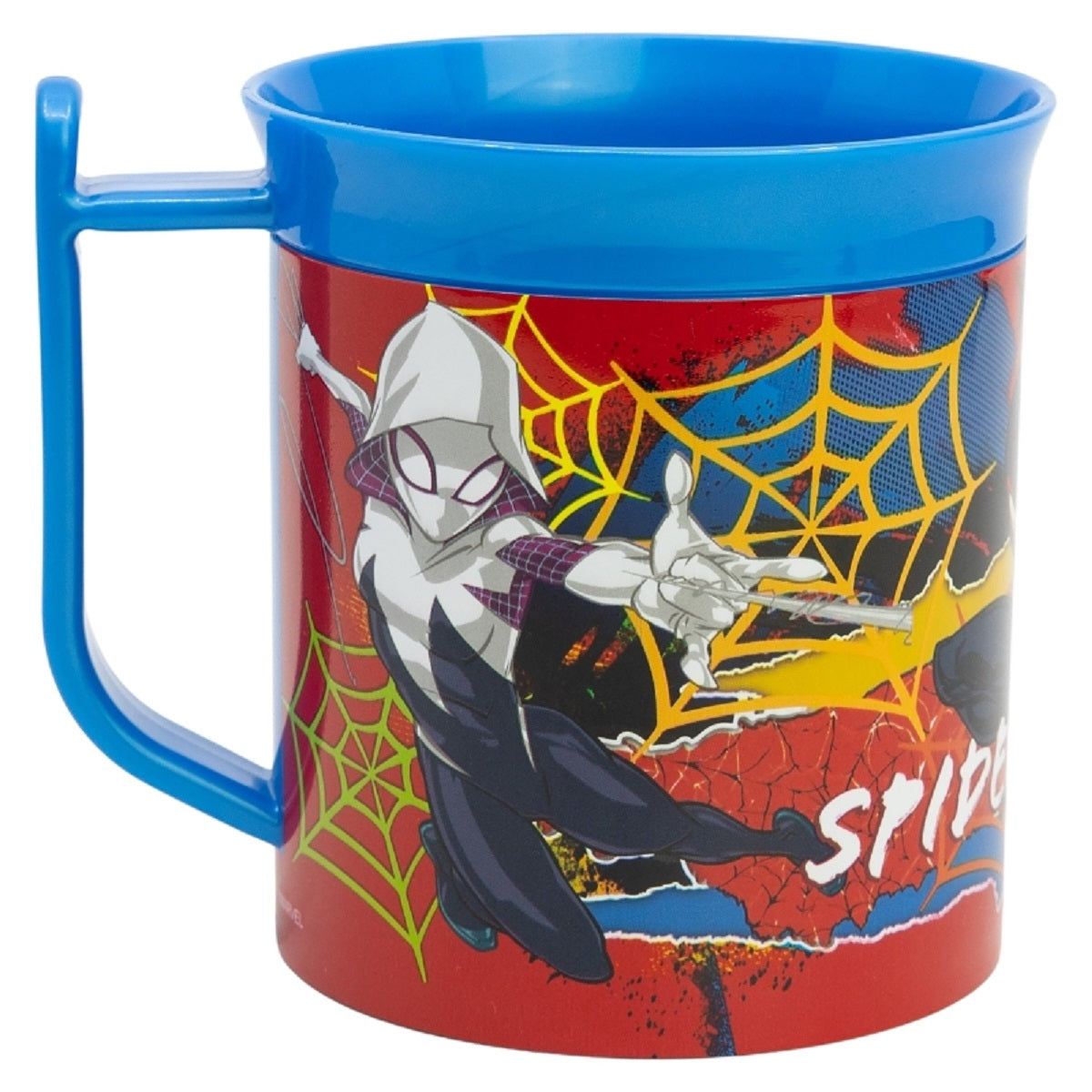 Spiderman Becher Mikrowellengeeigneter Kunststoffbecher 400 ml – Motivbecher für Kinder