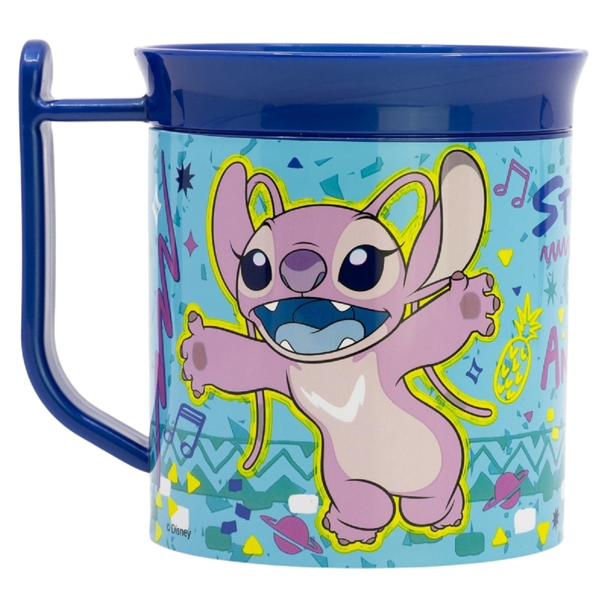 Lilo & Stitch Becher Mikrowellengeeigneter Kunststoffbecher 400 ml – Motivbecher für Kinder